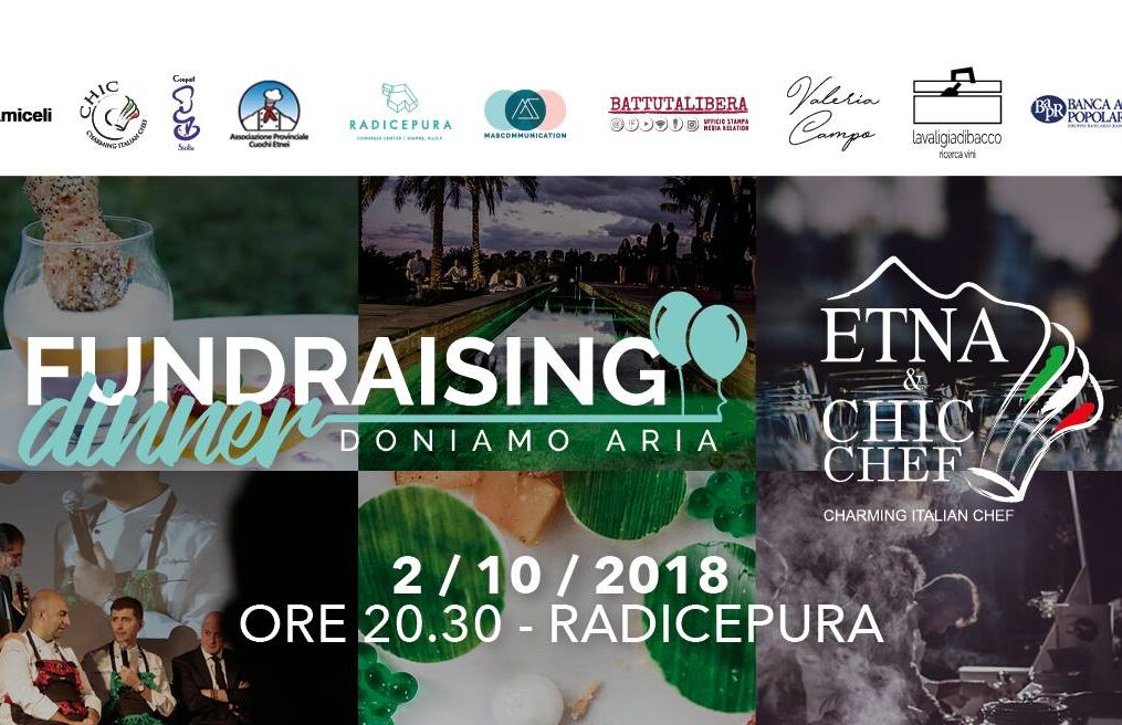 Fundraising Dinner 2018 – Doniamo Aria – Presenti con il nostro caviale di lumaca